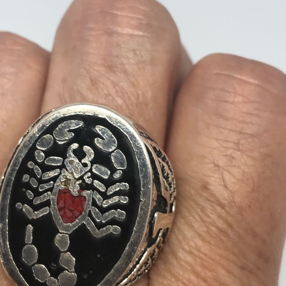Vintage Inlay Scorpion Ring